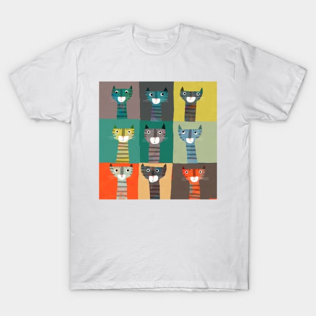 Cats T-Shirt by Gareth Lucas